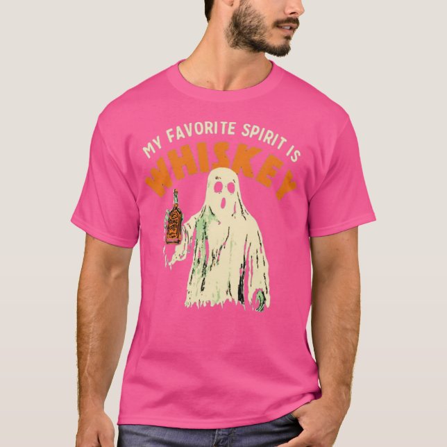 T-shirt Mon Esprit favori est Whiskey (Devant)