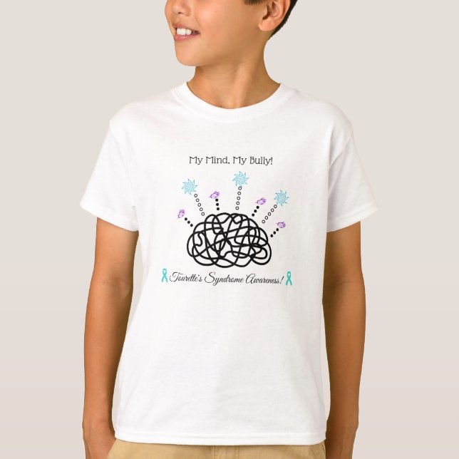T-shirt Mon esprit, ma brute #2 Tourette's Syndrome Kid ch (Devant)