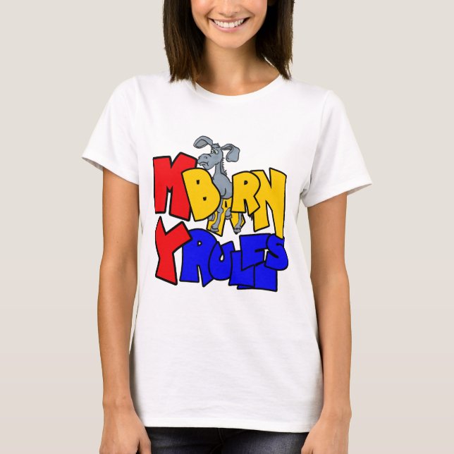 T-shirt Mon étable Mes règles Donkey (Devant)