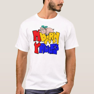 T-shirt Mon étable Mon règlement Cochon