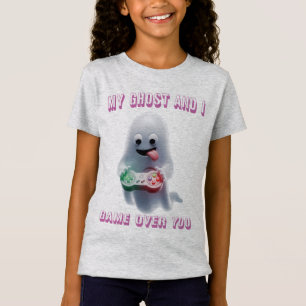 T-Shirt Mon Fantôme et Moi - Fantôme de Joueur Drôle et Ef