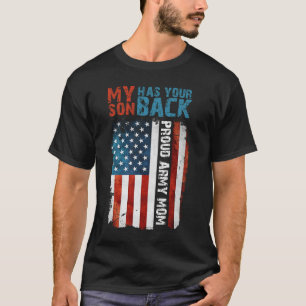 T-shirt Mon Fils A Ton Dos - Mère Militaire Fière Armée