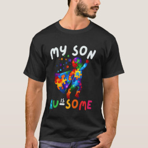 T-shirt Mon fils est génial maman papa enfants autistes au