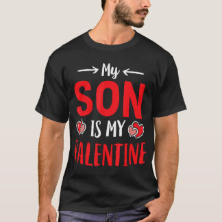 T-shirt Mon Fils Est Ma Valentine Mère Mignonne Garçon Mam