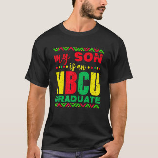 T-shirt Mon fils est un diplômé HBCU Historique noir Colle
