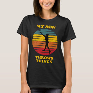 T-shirt Mon Fils Jette Throws Track Parents Shotput Premiu