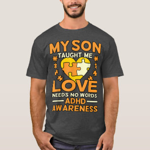 T-shirt Mon fils m'a appris l'amour Ruban orange de sensib