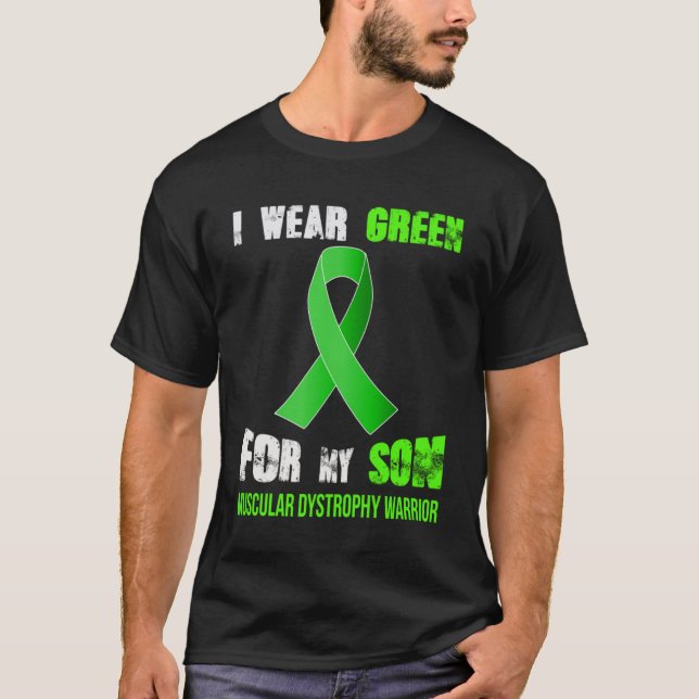 T-SHIRT MON FILS MUSCULAR DYSTROPHY WARRIOR (Devant)