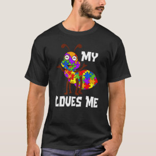 T-shirt Mon fourmi m'aime Puzzle de sensibilisation à l'au