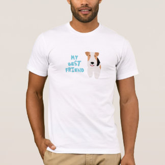 T-shirt Mon Fox Terrier de fil de meilleur ami