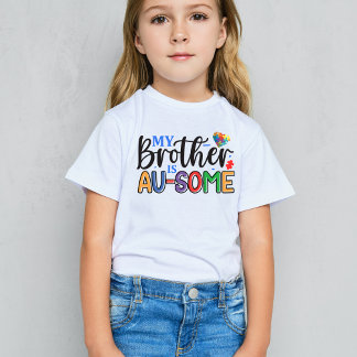 T-shirt Mon frère est AU-SOME, Sensibilisation sur l'autis