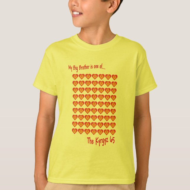 T-shirt Mon frère est l'un des 65 kirghiz (Devant)