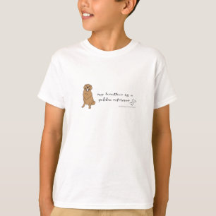 T-shirt mon frère est un récupérateur d'or plus de races