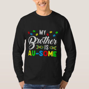 T-shirt Mon Frère Est Une Pièce De Puzzle Autism Awesome