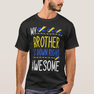 T-shirt Mon frère est vraiment génial Syndrome de Down Awa