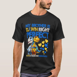T-shirt Mon frère est vraiment parfait Syndrome de Down pr