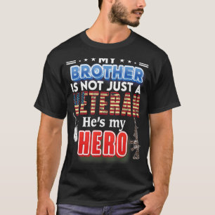 T-shirt Mon frère n'est pas seulement un vétéran, il est m