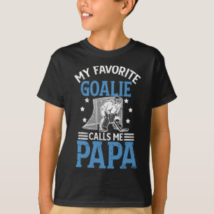 T-shirt Mon gardien de but de hockey sur glace préféré Pap