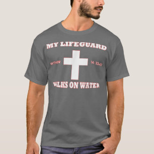 T-shirt Mon gardien de vie marche sur l'eau Graphique nouv