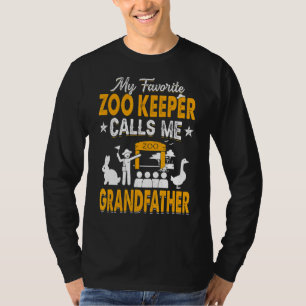 T-shirt Mon gardien de zoo favori m'appelle grand-père ani