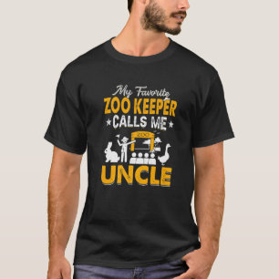 T-shirt Mon gardien de zoo favori m'appelle Oncle Animals 