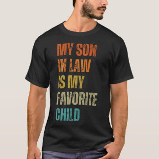 T-shirt Mon gendre est mon enfant préféré Famille drôle Hu