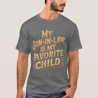 T-shirt Mon gendre est mon enfant préféré Rétro drôle Fam