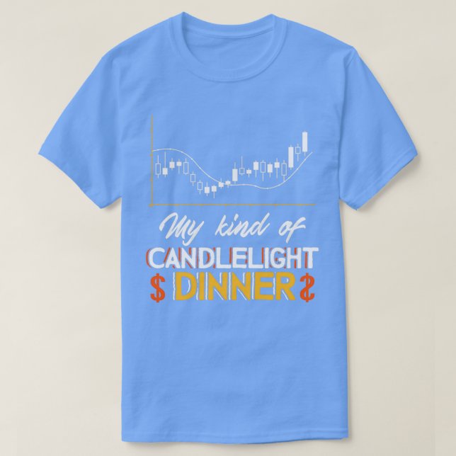 T-shirt Mon Genre De Dîner Aux Chandelles Trader 1 (Design devant)