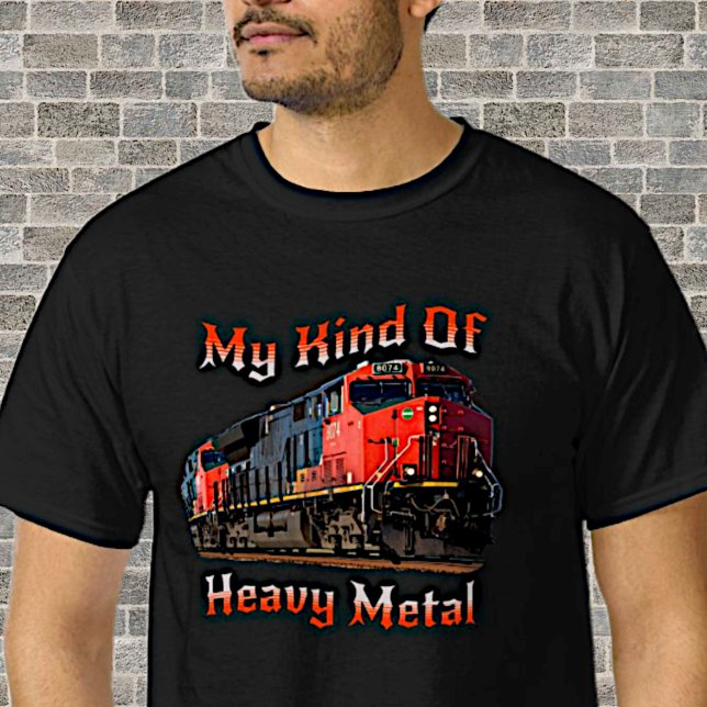 T-shirt Mon genre de train de locomotives diesel en métal  (Créateur téléchargé)