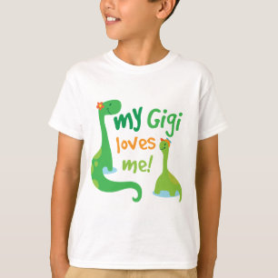 T-shirt Mon Gigi m'aime dinosaure