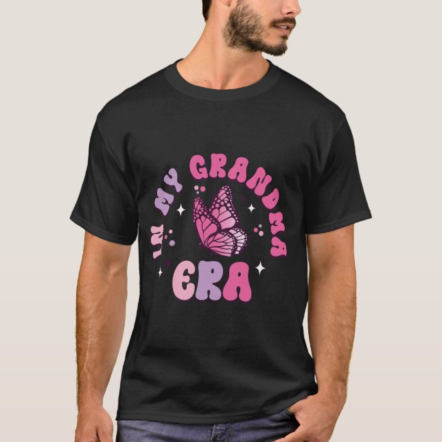 T-shirt Mon grand-mère Era drôle Papillon Super Rétro Mère (Devant)