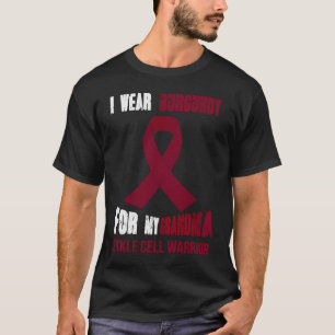 T-SHIRT MON GRAND-MÈRE MON GUERRIER DE CELLULE MALADE