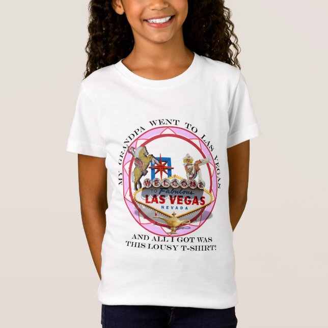 T-Shirt Mon grand-père est allé à Las Vegas..... (Devant)