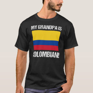 T-shirt Mon grand-père est Colombien Pays Drapeau Colombie