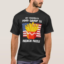 Mon groupe alimentaire favori Fries Français drape
