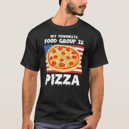 T-shirt Mon Groupe Alimentaire Préféré Est Pizza American 