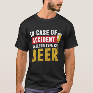 T-shirt Mon groupe sanguin est la bière