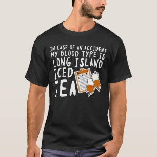T-shirt Mon groupe sanguin est thé glacé par Long Island