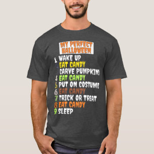 T-shirt Mon Halloween parfait squelette zombie drôle cool