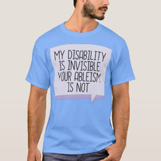 T-shirt Mon handicap est invisible4