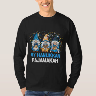 T-shirt Mon Hanoukka Pajamakah Gnomes Channukah Jewish Gno