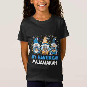 T-Shirt Mon Hanoukka Pajamakah Gnomes Channukah Jewish Gno