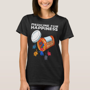 T-shirt Mon Happy Medicine Chaque Jour Boîte à pilules Ani