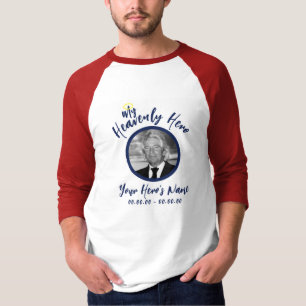 T-shirt Mon Héros Céleste Mémorial Raglan Rouge Blanc & Bl