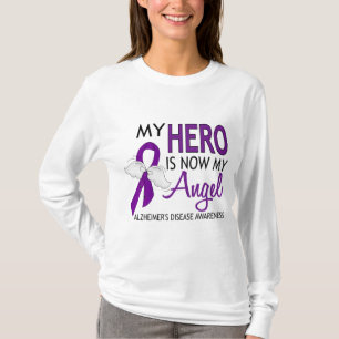 T-shirt Mon héros est ma maladie d'Alzheimer d'ange