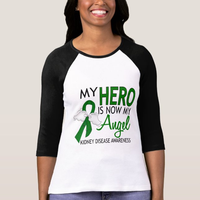 T-shirt Mon héros est ma maladie rénale d'ange (Devant)