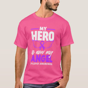T-shirt Mon Héros Est Maintenant Mon Ange Sensibilisation 