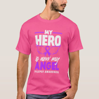 T-shirt Mon Héros Est Maintenant Mon Ange Sensibilisation 