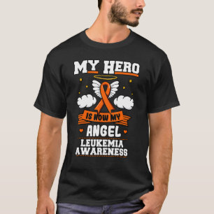 T-shirt Mon Héros Est Maintenant Mon Angel Leukemia Green 