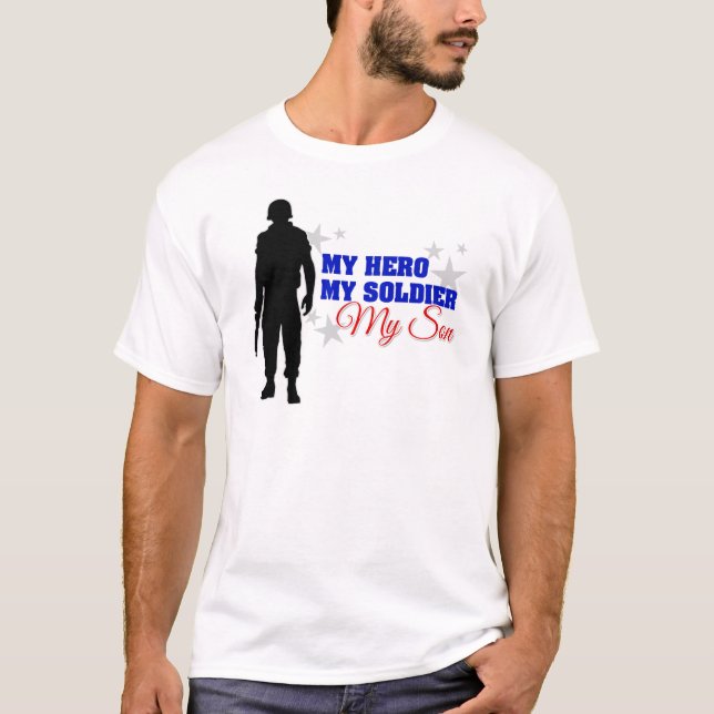 T-shirt Mon héros, mon soldat, mon fils (Devant)